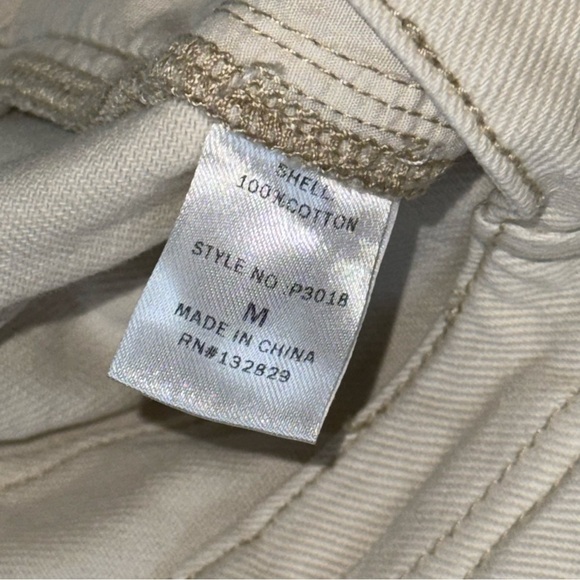 Miou Muse High Rise Barrel Pants Cream Baggy Relaxed Button Fly - Picture 8 of 12